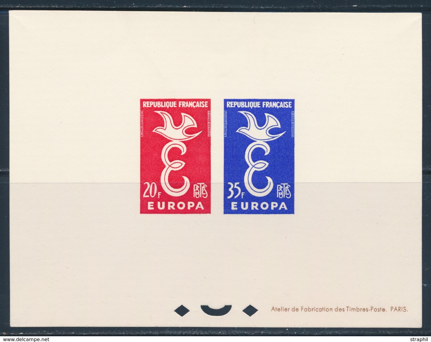 (*) EPREUVE COLLECTIVE - (*) - N°1173/74 - EUROPA 1958 - TB - Artist Proofs