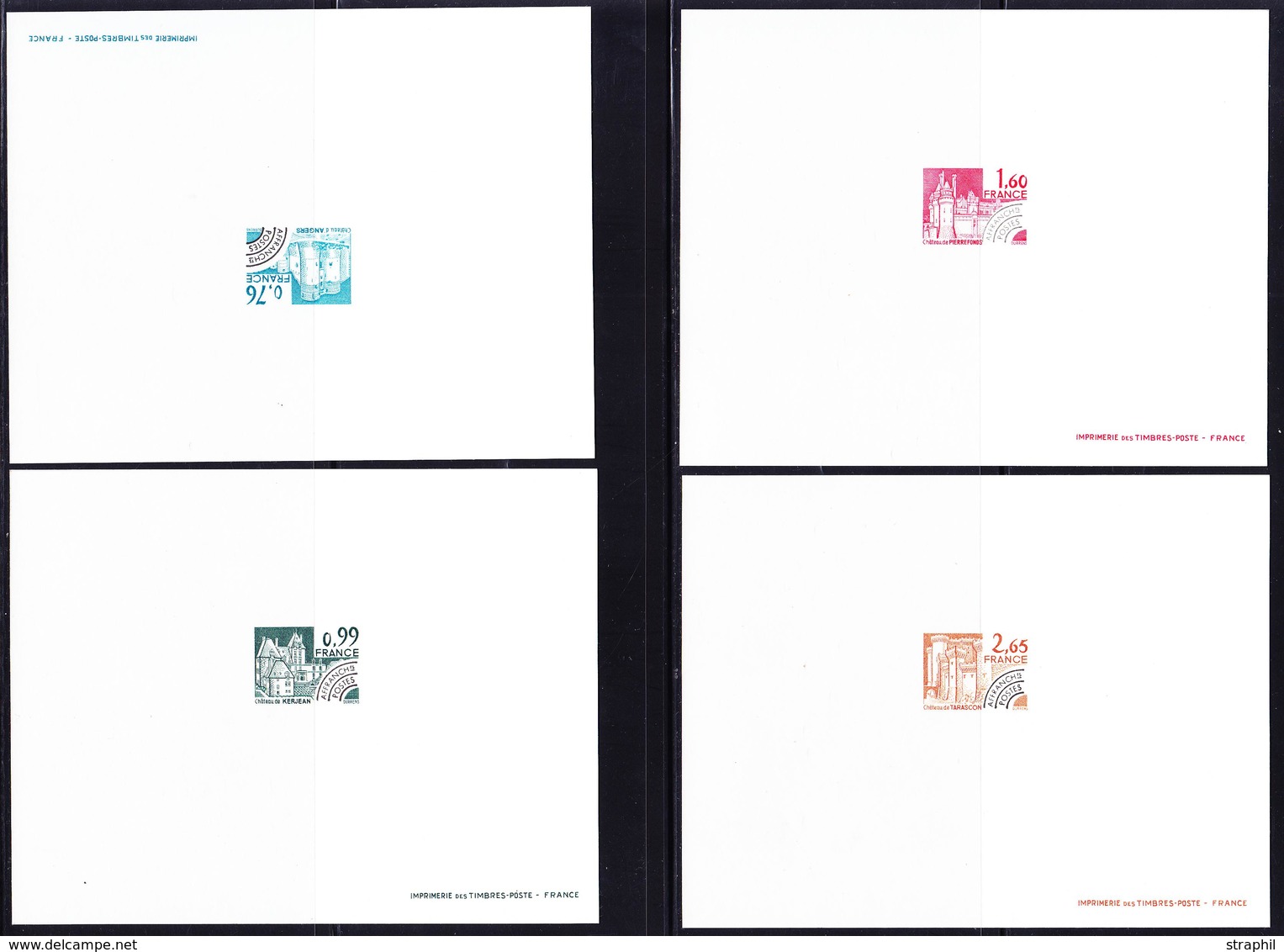 (*) EPREUVE DE LUXE  - (*) - N°166/69 - 4 épreuves - TB - Luxury Proofs