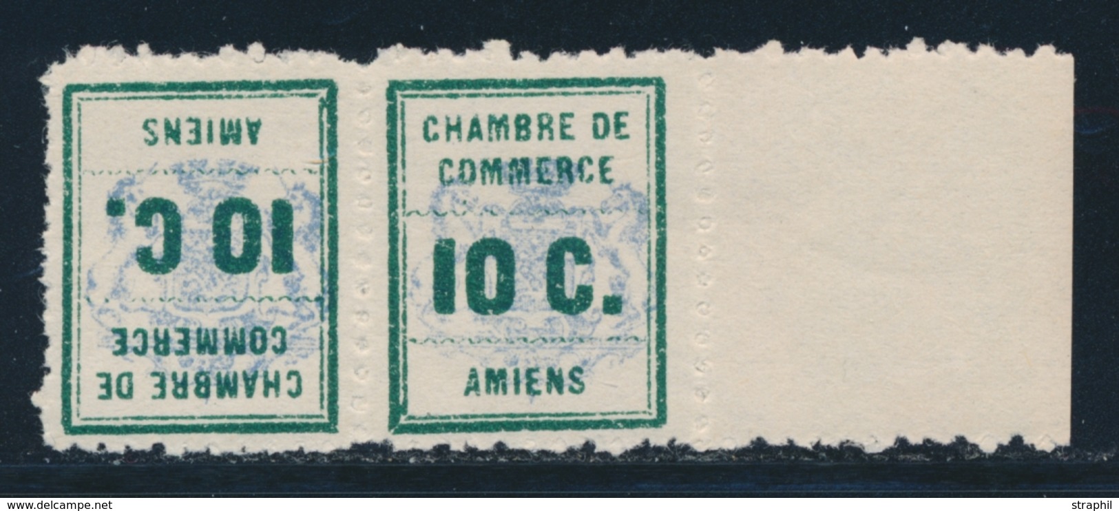 ** TIMBRES DE GREVE - ** - N°1b - Paire - Tête Bêche - BDF - TB - Autres & Non Classés