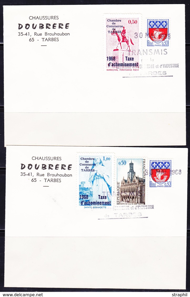 L TIMBRES DE GREVE (REF. MAURY) - L - N°7/8 - TARBES - S/pli - Obl. 30 Mai 1968 - TB - Other & Unclassified