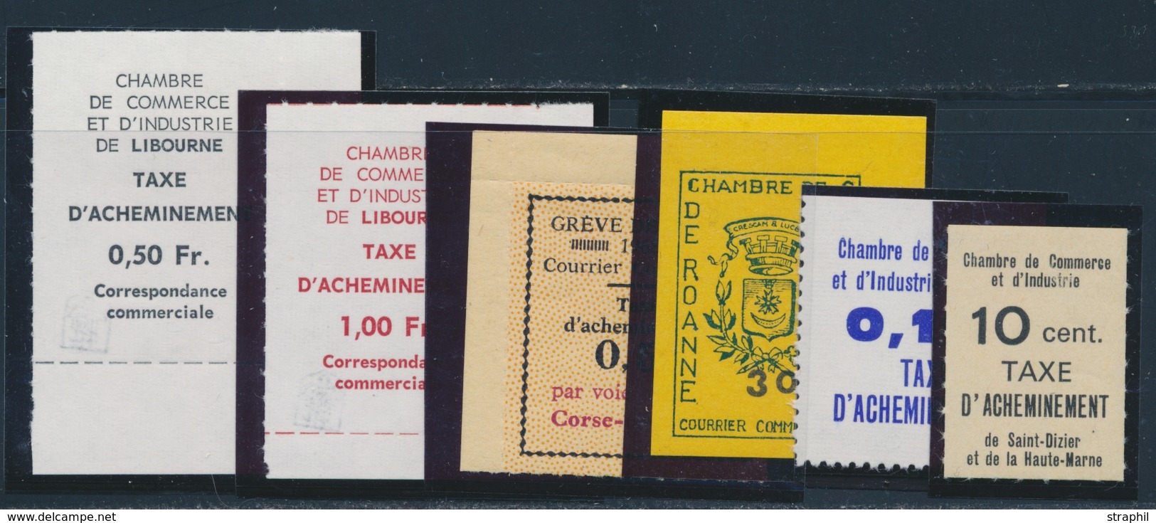 ** TIMBRES DE GREVE (REF. MAURY) - ** - N°9/15- Valeurs -TB - Other & Unclassified