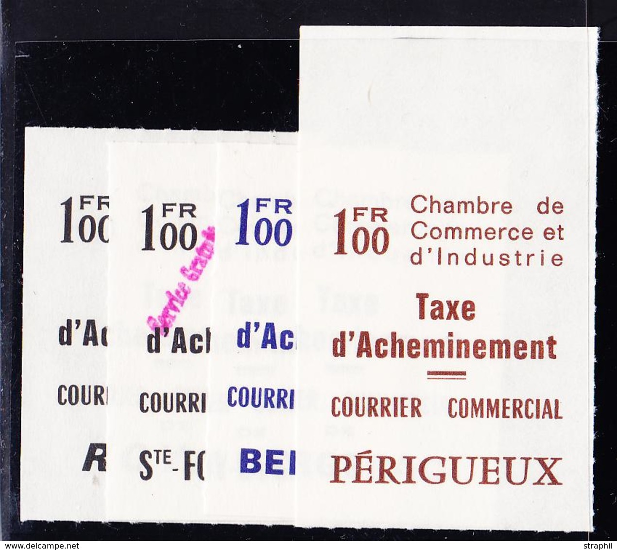 ** TIMBRES DE GREVE (REF. MAURY) - ** - N°27, 29A, 31, 33 - Royan, Ste Foy-La-Grande, Bergerac, Périgueux - TB - Other & Unclassified