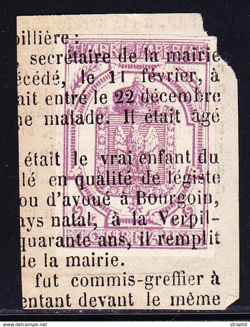 F TIMBRES JOURNAUX - F - N°1  - S/frgt De Journal - TB - Newspapers