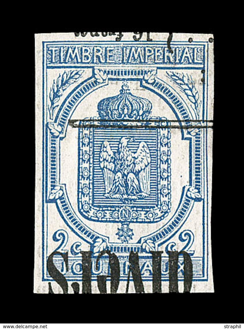 O TIMBRES JOURNAUX - O - N°2 - 2c Bleu - TB/SUP - Newspapers