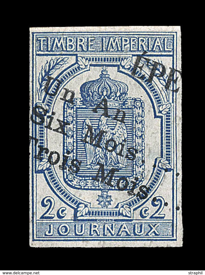 O TIMBRES JOURNAUX - O - N°2 - 2c Bleu - TB/SUP - Journaux