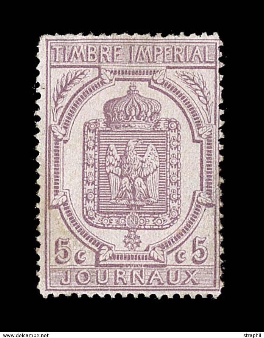 * TIMBRES JOURNAUX - * - N°10 - 5c Lilas - Comme ** - TB - Journaux