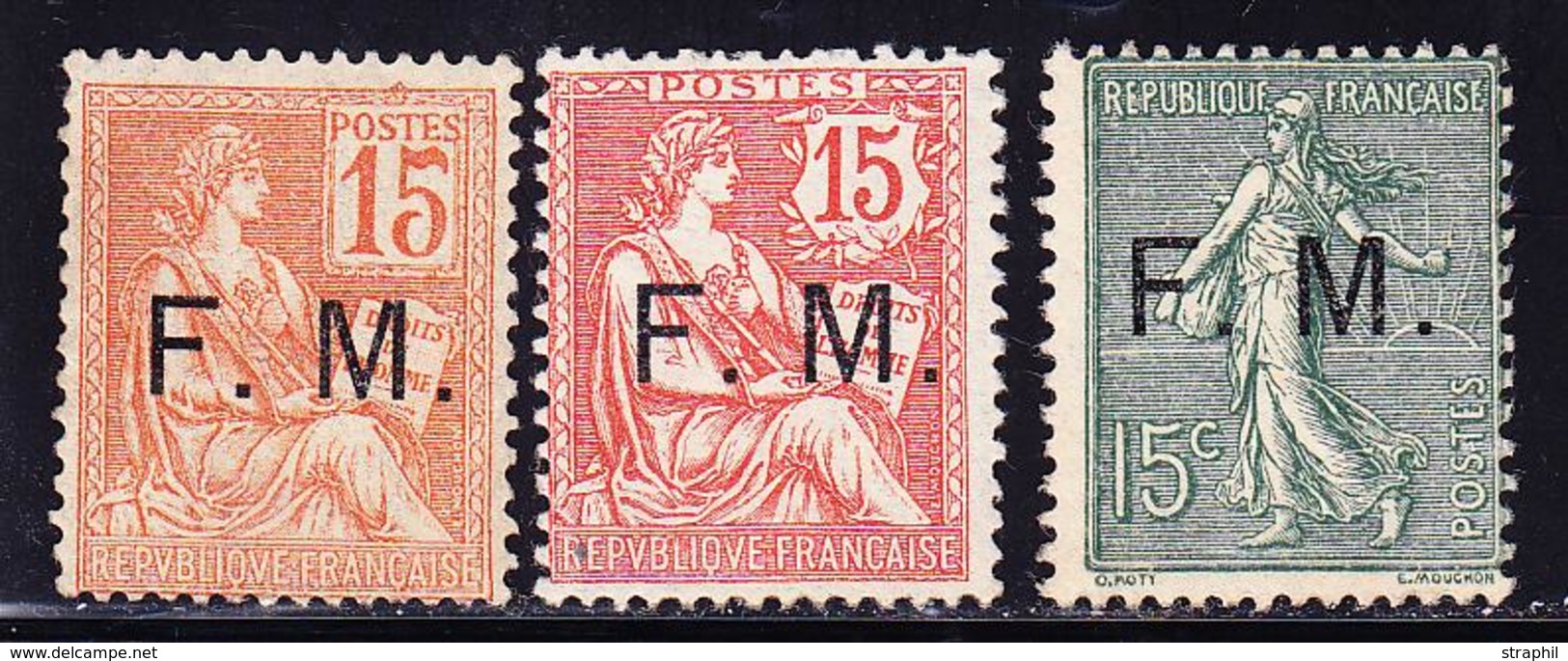 (**) FRANCHISE MILITAIRE - (**) - N°1/3 - TB - Timbres De Franchise Militaire