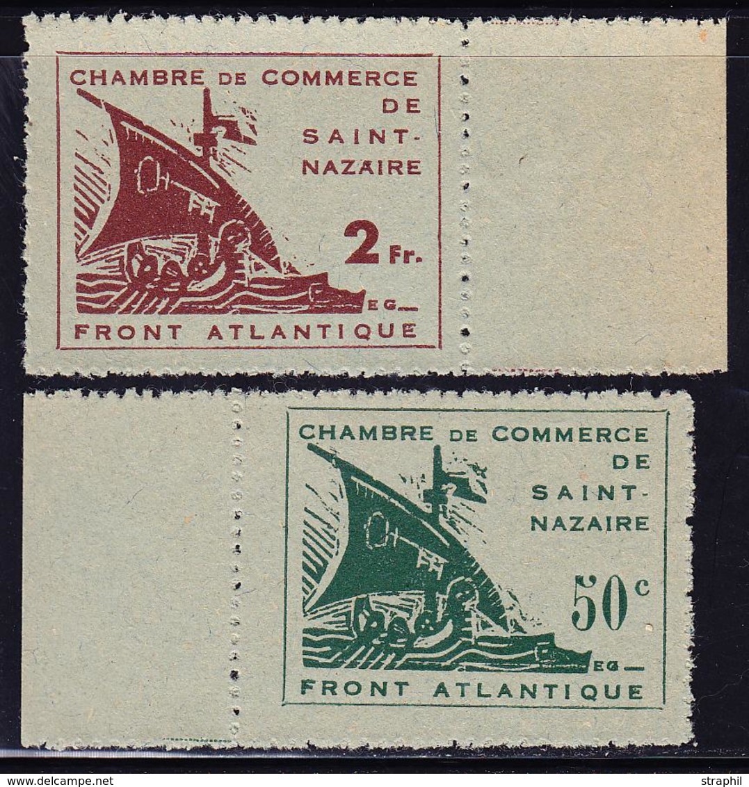 (*) TIMBRES DE GUERRE  - (*) - N8/9 - Bdf - Signé Calves - TB - War Stamps