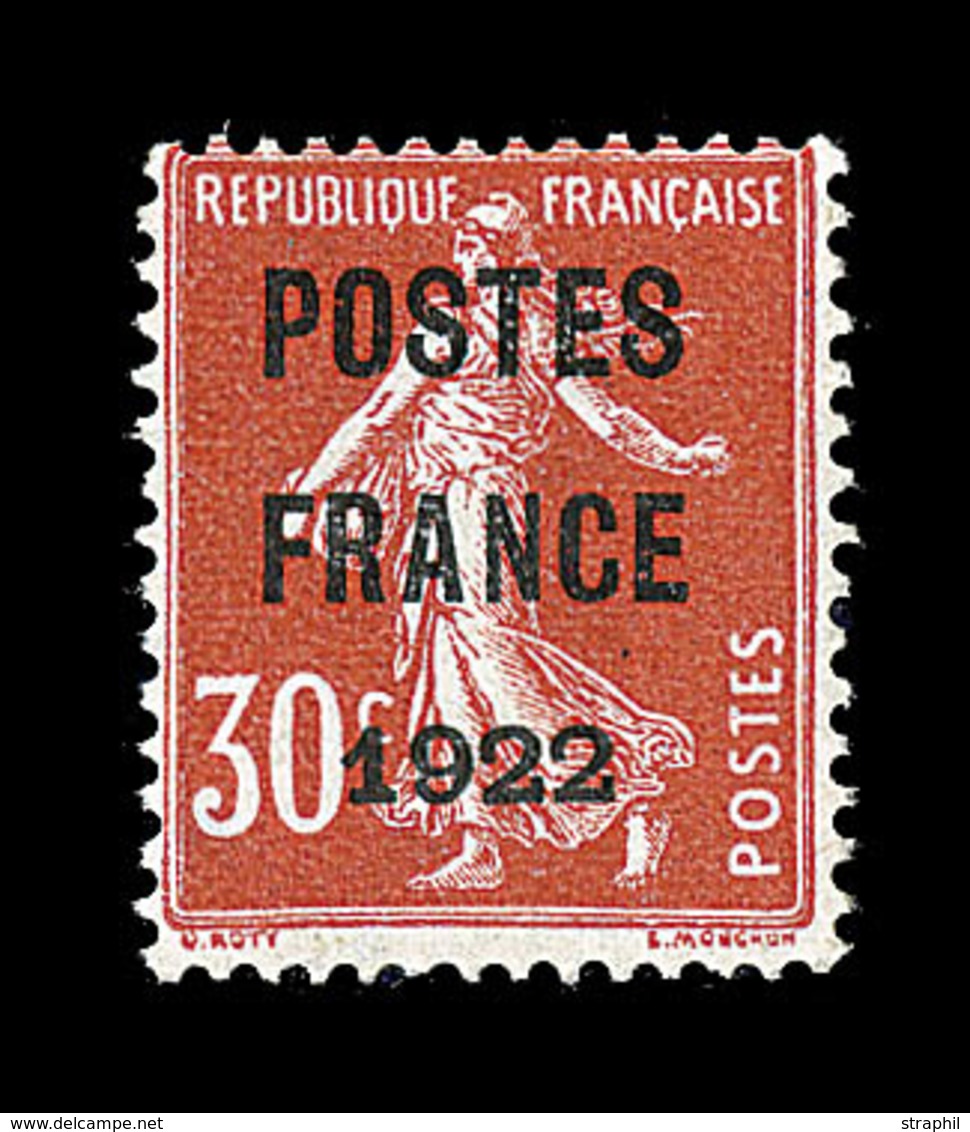 * PREOBLITERES - * - N°38 - 30c Rouge - Signé Scheller - TB - 1893-1947