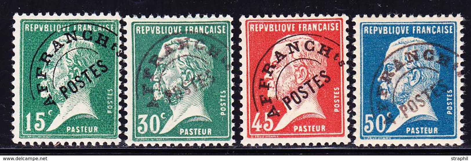 ** PREOBLITERES - ** - N°65/68 - Série Pasteur - TB - 1893-1947