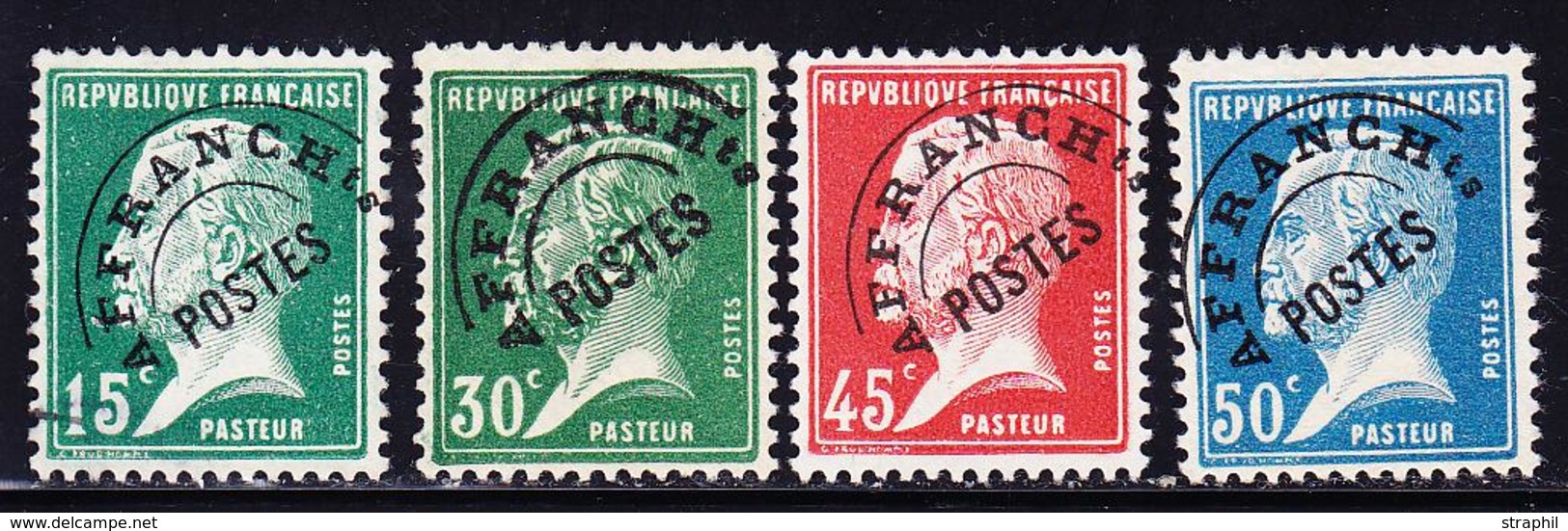 (*) PREOBLITERES - (*) - N°65/68 - Pasteur - TB - 1893-1947