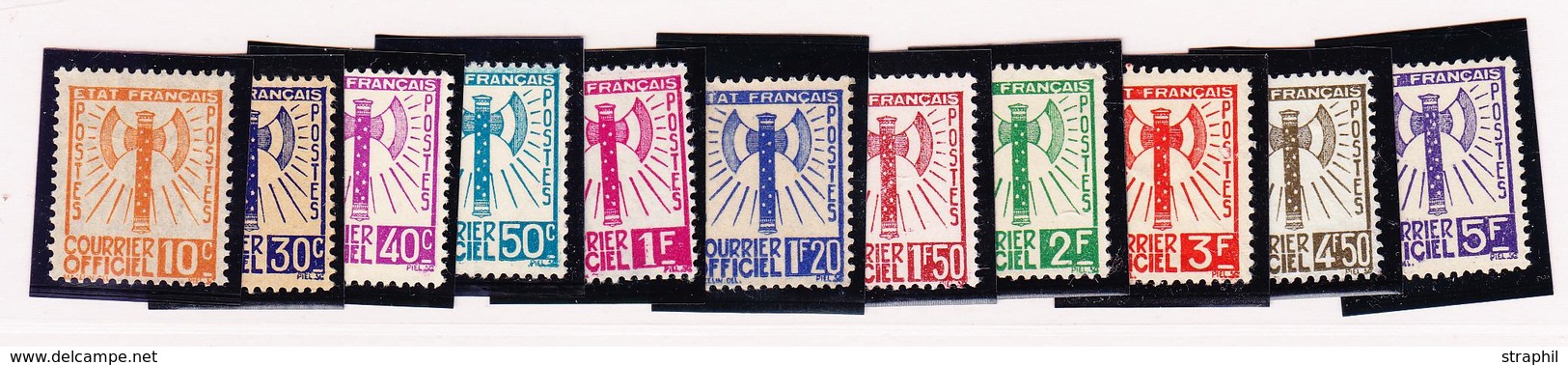 (*) TIMBRES DE SERVICE - (*) - N°1/4, 6/12 -  11 Valeurs - TB - Neufs