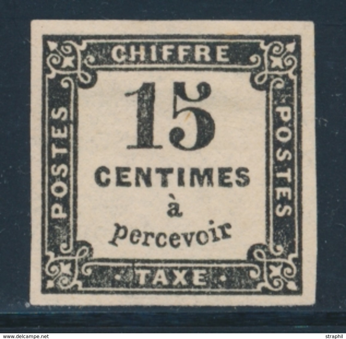 * TIMBRES TAXE - * - N°3 - 15c Noir - TB - 1859-1959 Neufs