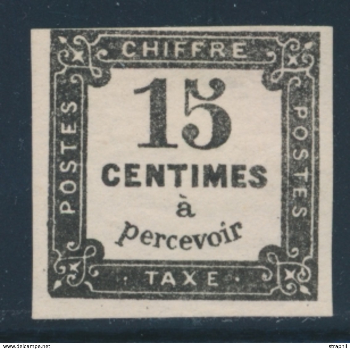 * TIMBRES TAXE - * - N°4 - 15c Noir - TB - 1859-1959 Mint/hinged