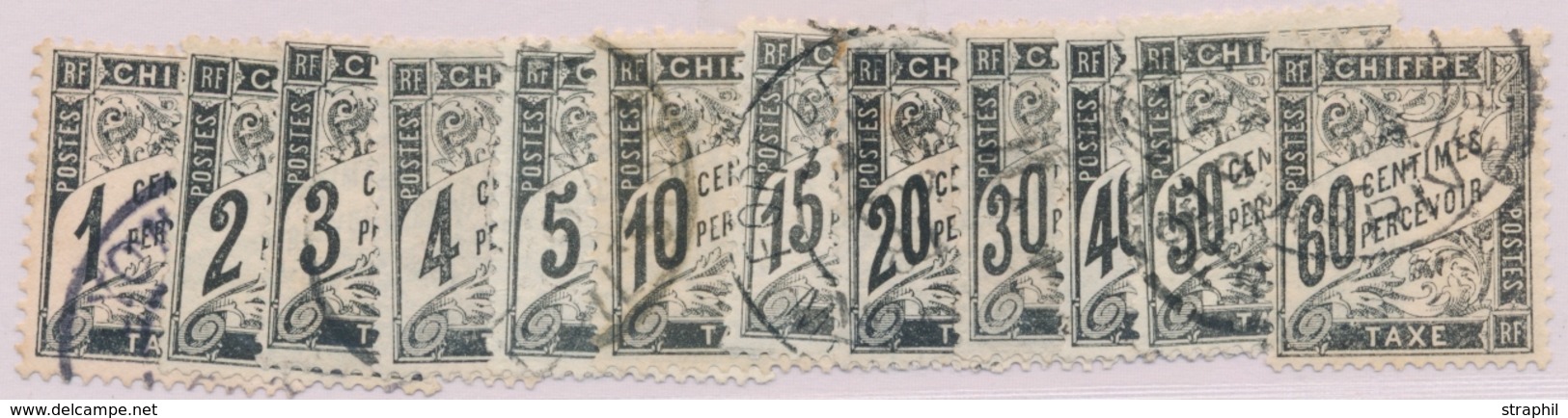 O TIMBRES TAXE - O - N°10/21 - 12 Valeurs - TB - 1859-1959 Neufs