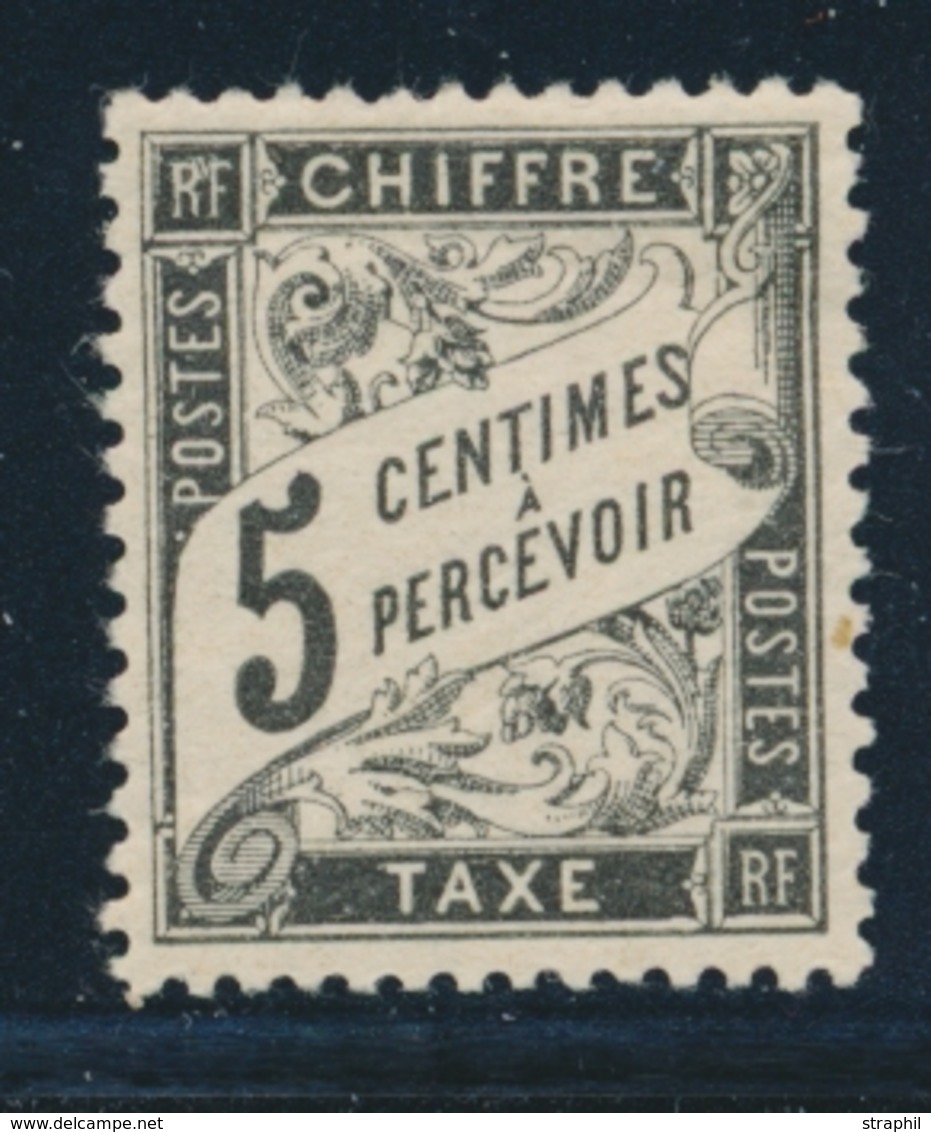 * TIMBRES TAXE - * - N°14 - 5c Noir - TB Centrage - TB - 1859-1959 Neufs