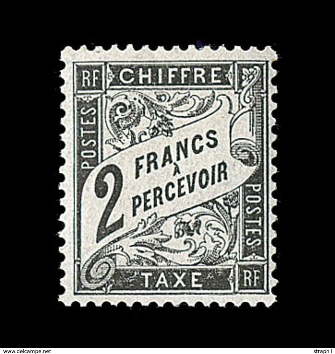 * TIMBRES TAXE - * - N°23 - 2F Noir - Signé Maury  - TB - 1859-1959 Neufs