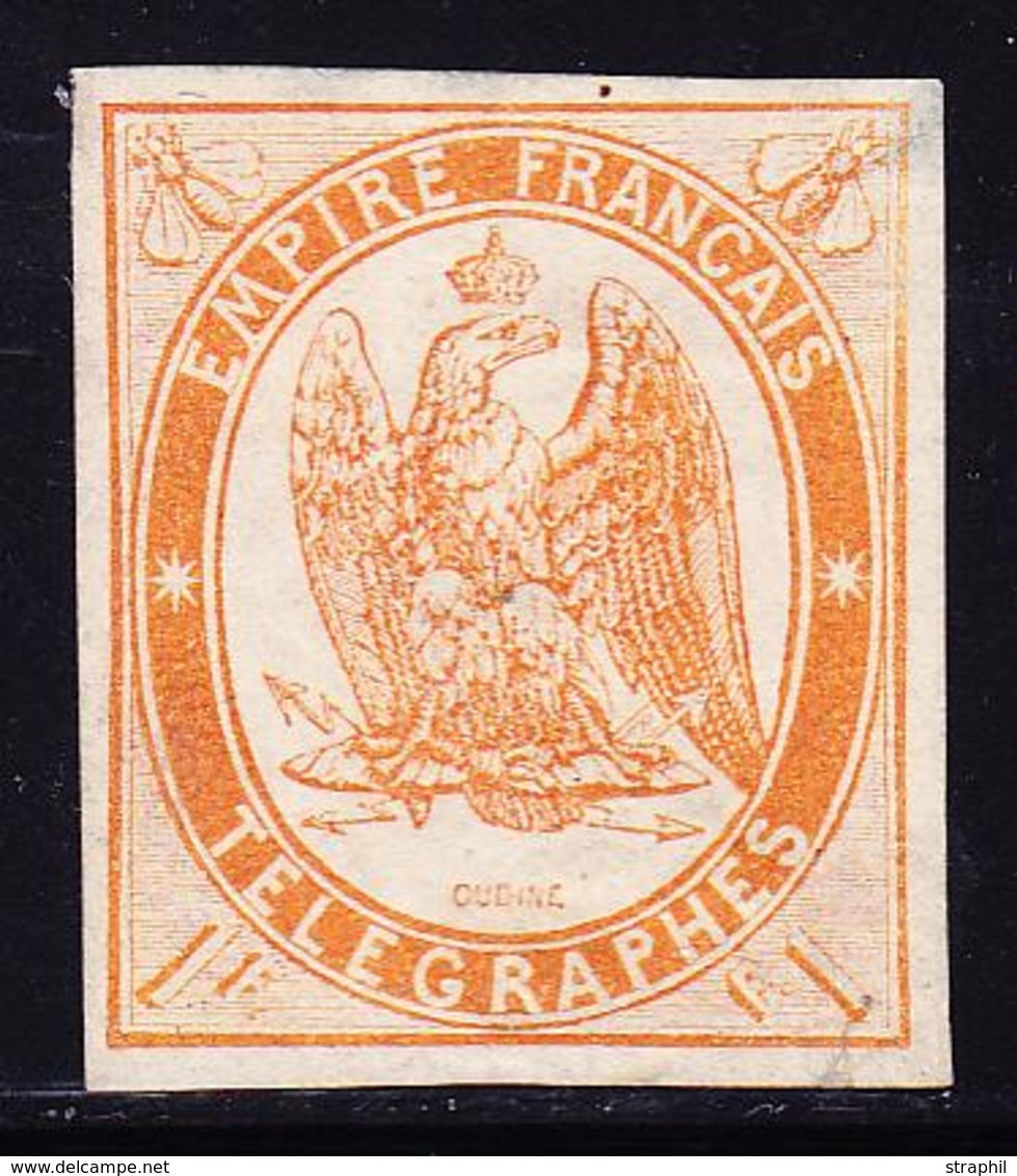 (*) TIMBRES - TELEGRAPHE - (*) - N°3 - 1F Orange Clair- TB - Telegraph And Telephone