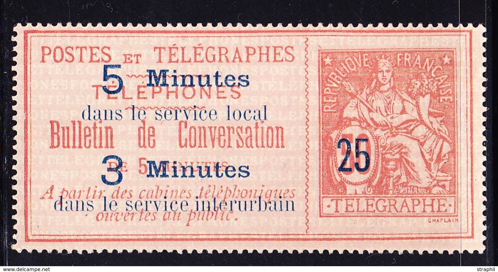 (*) TIMBRES - TELEPHONE - (*) - N°14 - TB - Télégraphes Et Téléphones