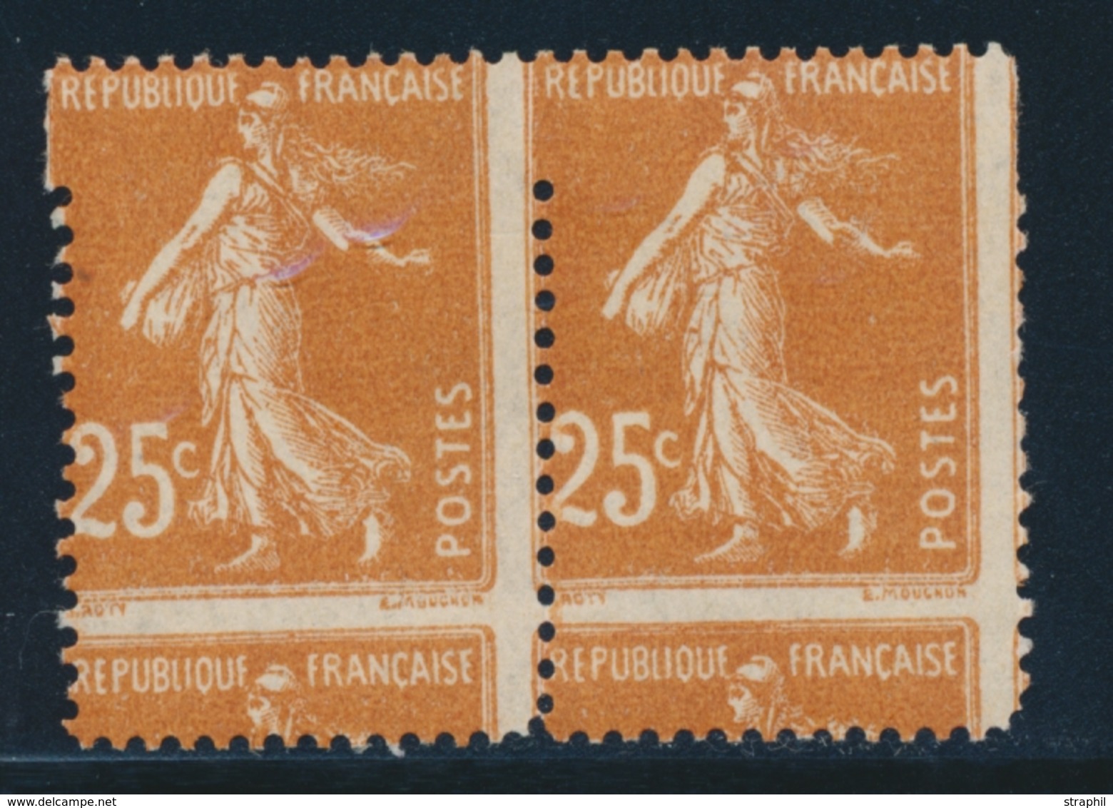 * VARIETES  - * - N°235 - Paire - Piquage à Cheval - TB - Unused Stamps