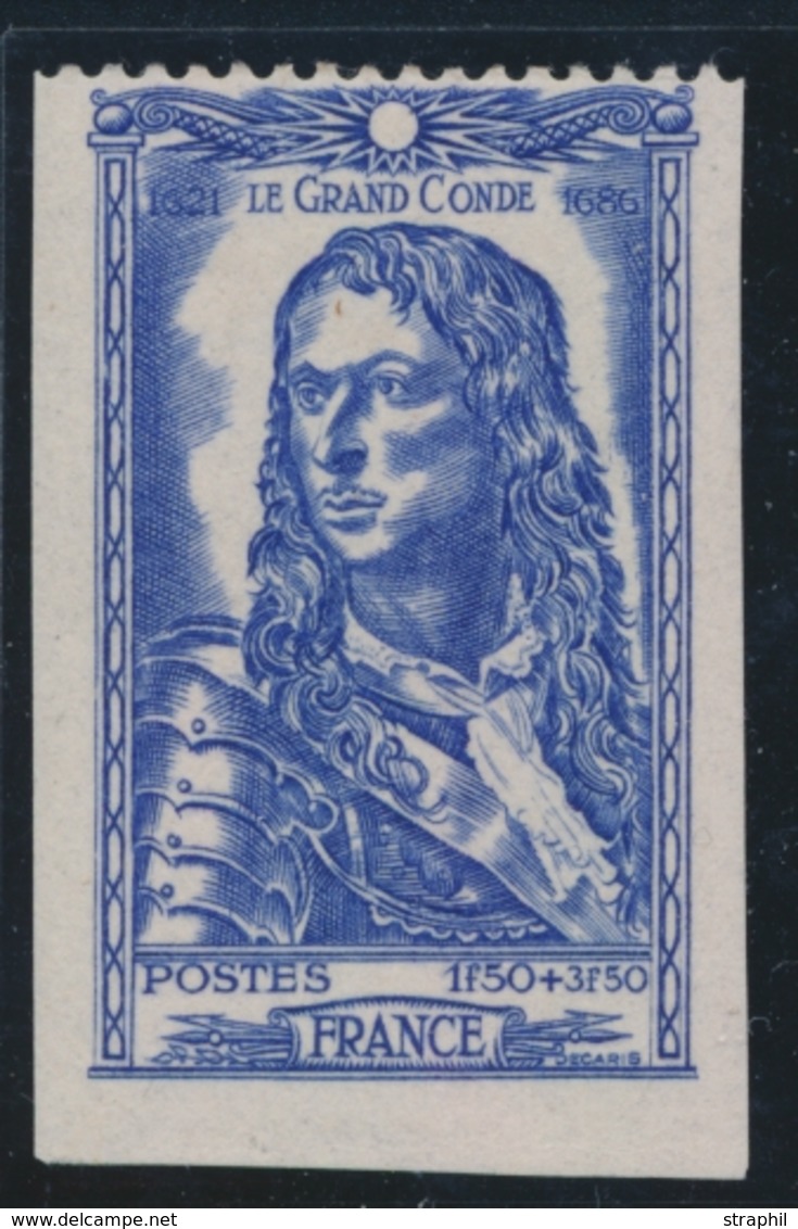 ** VARIETES  - ** - N°615 - N. Dentelé Sur 3 Côtés - TB - Unused Stamps