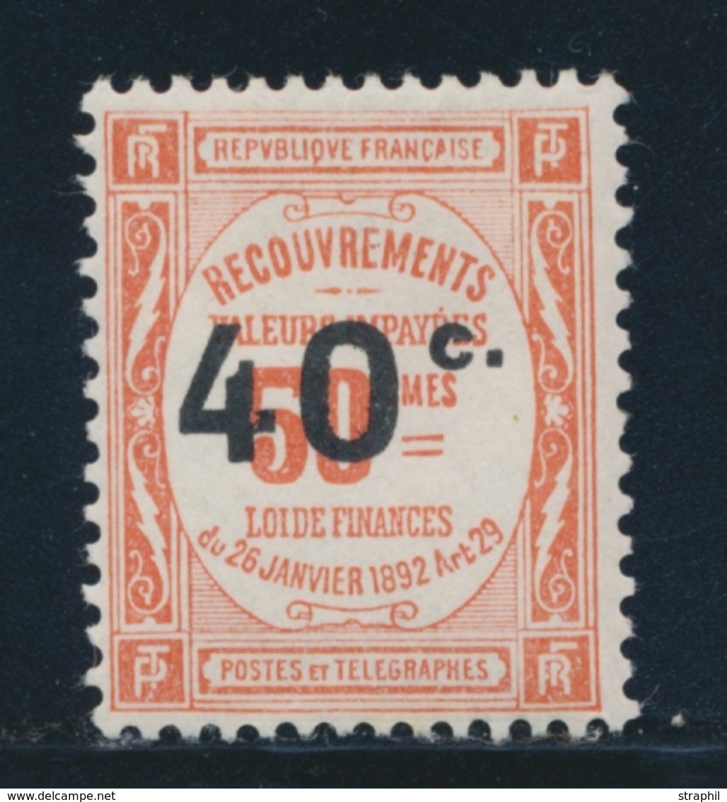 * VARIETES - TIMBRES TAXE - * - N°50b -  Chiffres Espacés - TB - Non Classés