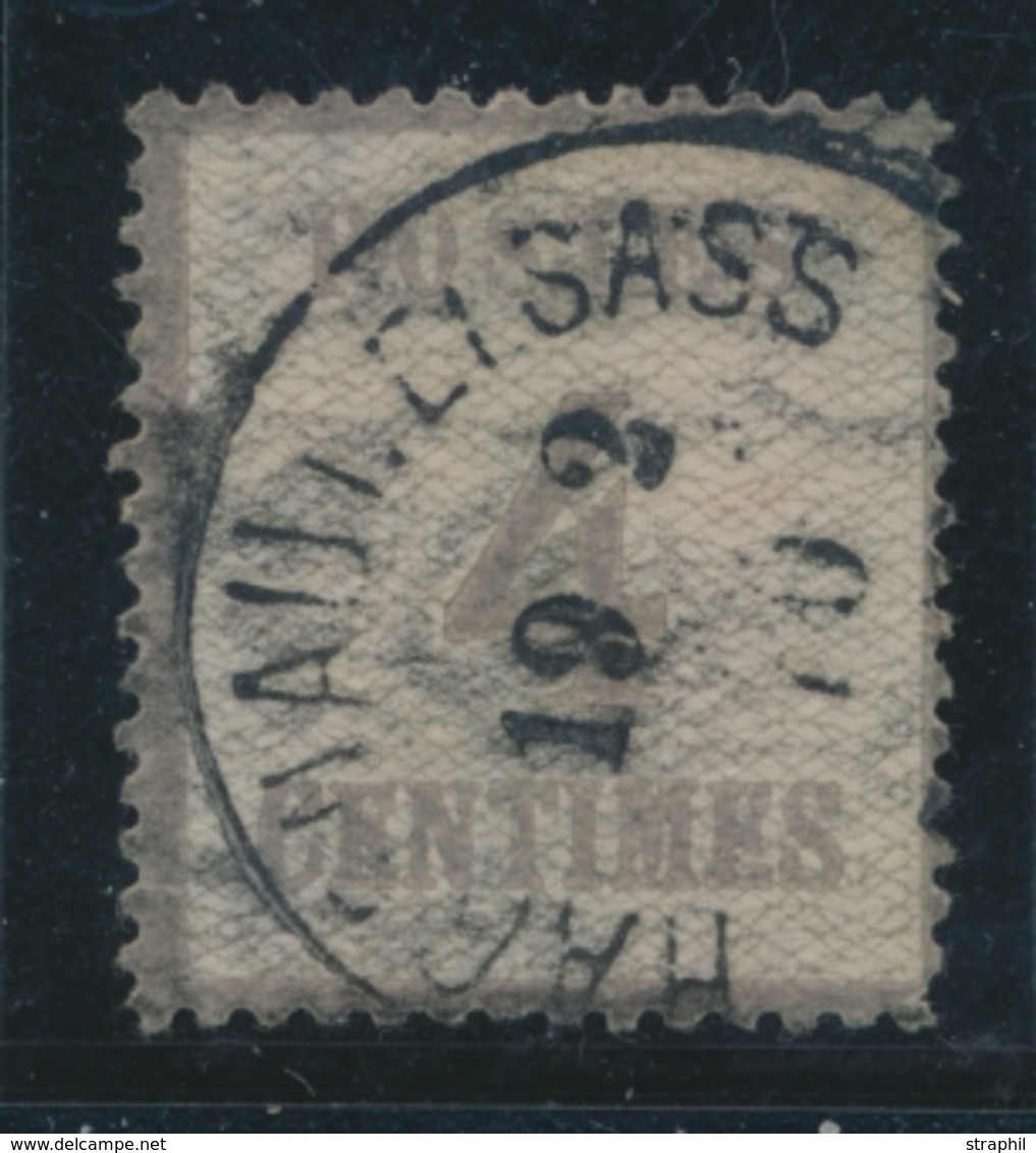 O TIMBRES D'ALSACE LORRAINE (1870-71) - O - N°3b - Burelage Renversé Obl. Hagenau In Elsass - Petits Déf. Aspect B/TB - Other & Unclassified