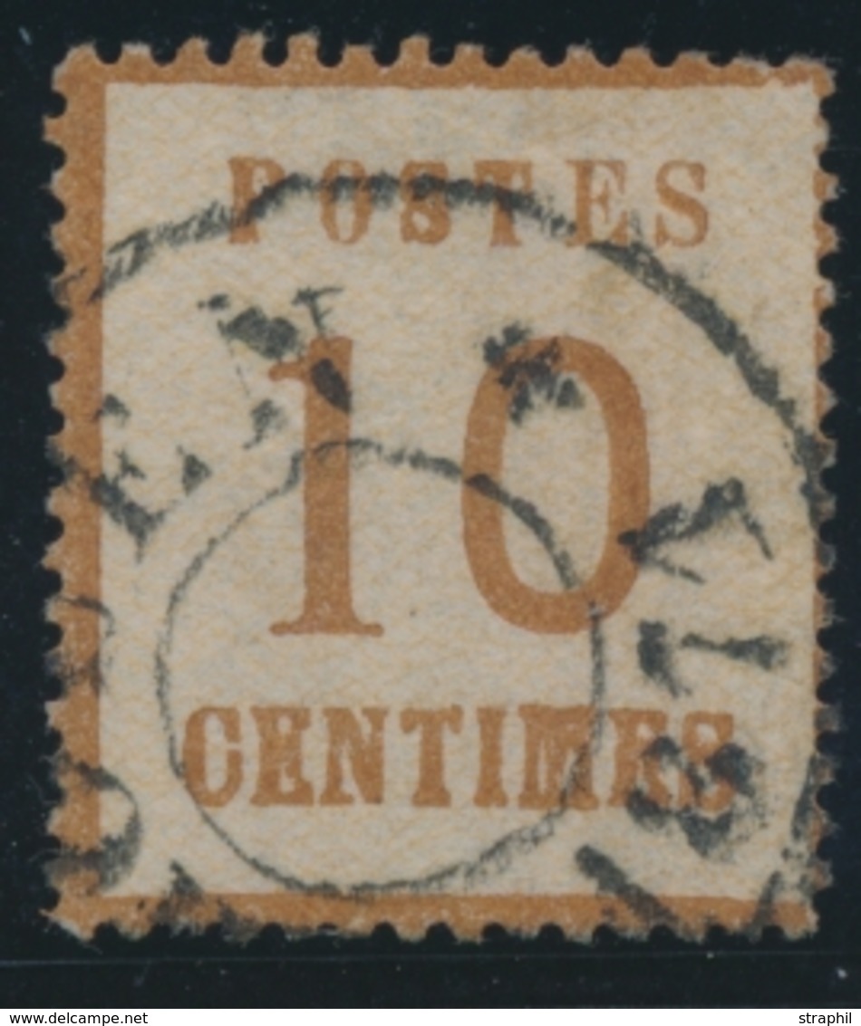 O TIMBRES D'ALSACE LORRAINE (1870-71) - O - N°5 - Obl. Cachet Provisoire De ROUEN - 1871 - B/TB - Autres & Non Classés