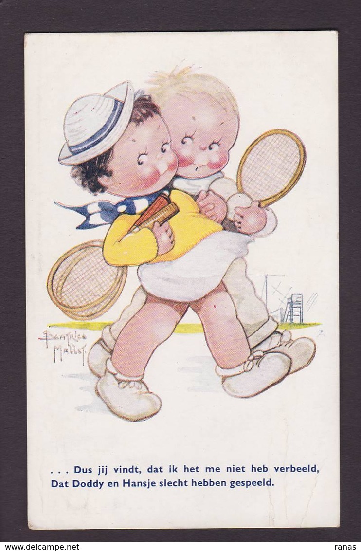 CPA Mallet Béatrice Enfants Type Bouret éditeur Oilette Tuck's Circulé Tennis - Mallet, B.