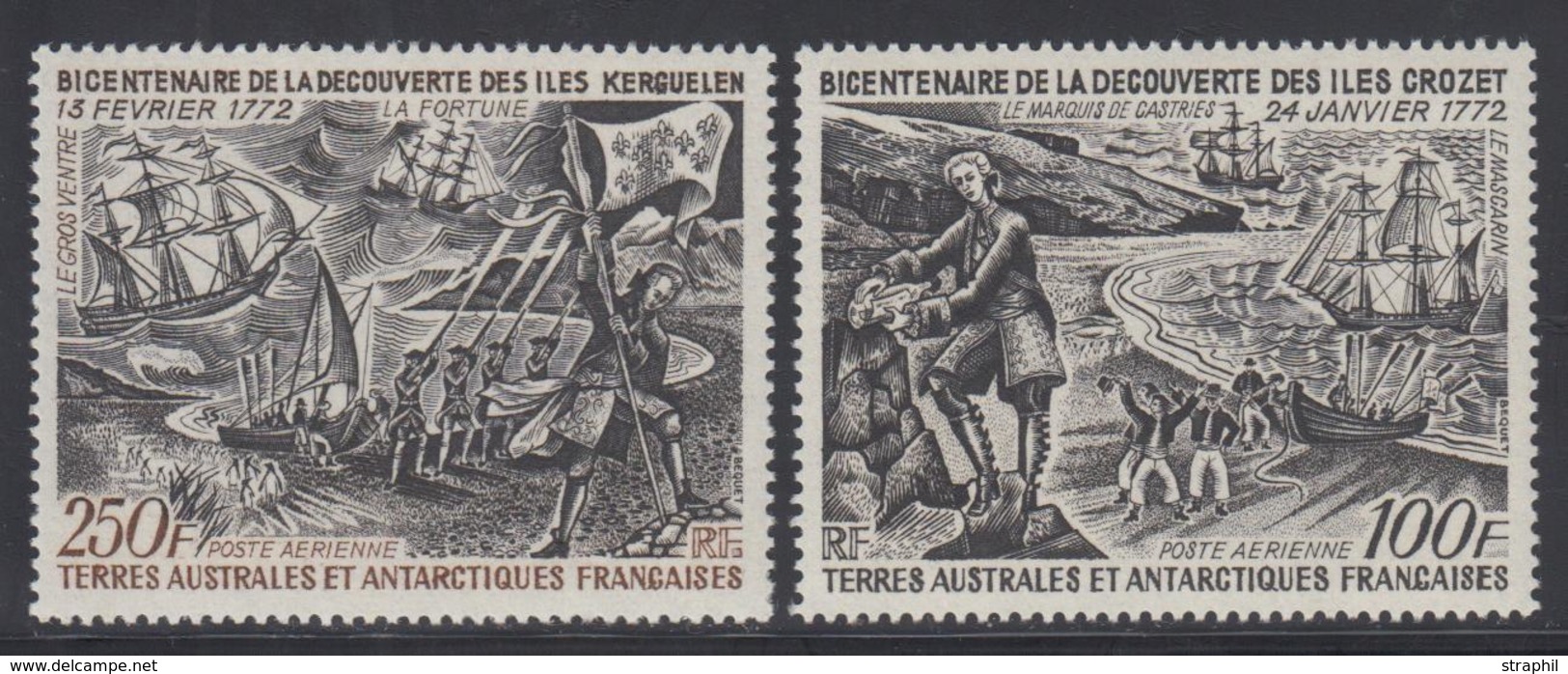 ** T.A.A.F - POSTE AERIENNE  - ** - N°27/8 - Les 2 Val. - TB - Airmail