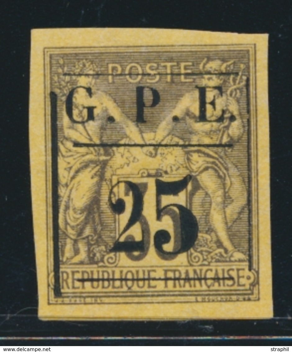 * GUADELOUPE  - * - N°2b - Gros "5" - Margé - Signé Calves - TB - Other & Unclassified