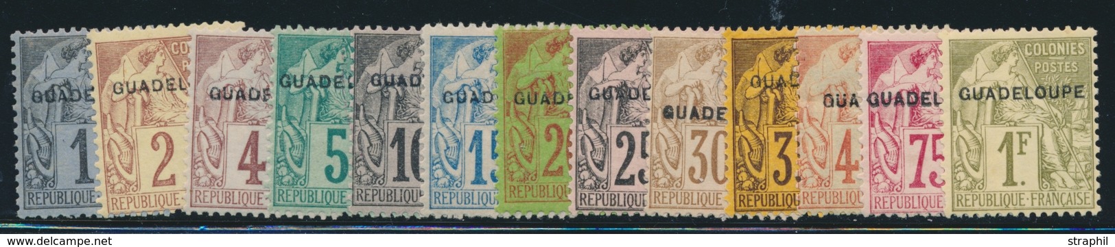 * GUADELOUPE  - * - N°14/26 - N°22 Obl. - TB - Other & Unclassified