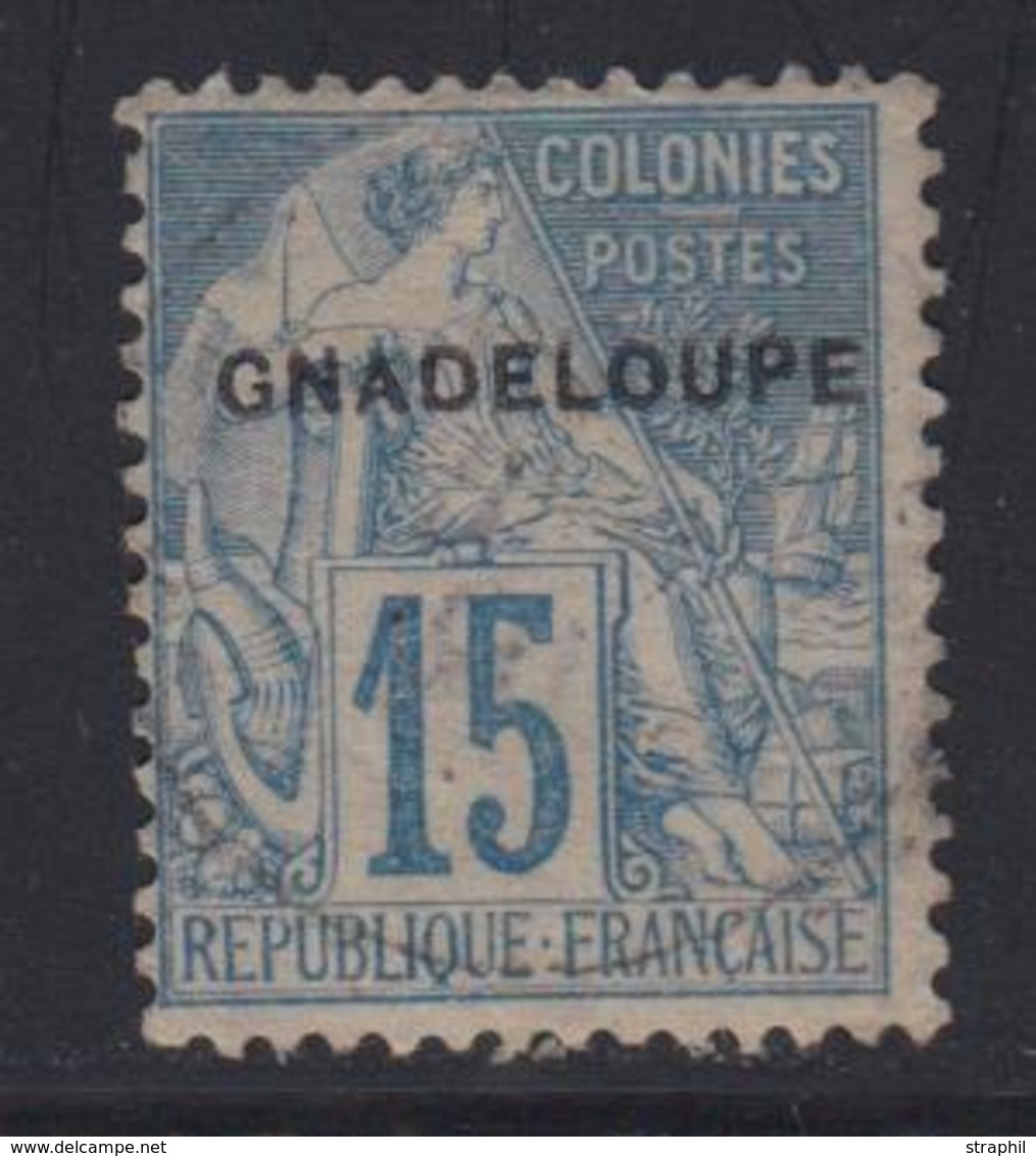 O GUADELOUPE  - O - N°19a - Surch. G"N"ADELOUPE - TB - Autres & Non Classés