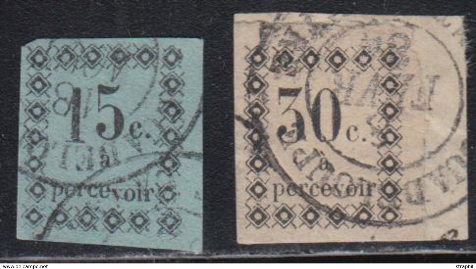 O GUADELOUPE - TIMBRES TAXE - O - N°4/5 - Les 2 Val.- TB - Other & Unclassified