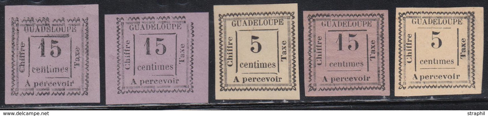 */(*) GUADELOUPE - TIMBRES TAXE - */(*) - N°6/12 - Margé - Ens TB - Autres & Non Classés