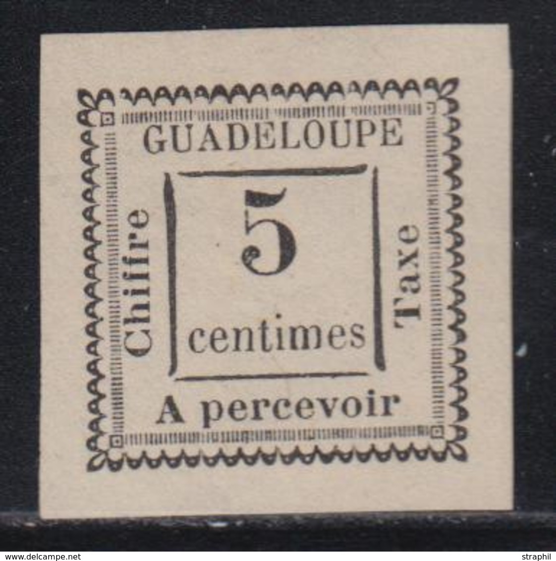 (*) GUADELOUPE - TIMBRES TAXE - (*) - N°6 - 5c Noir - TB - Other & Unclassified