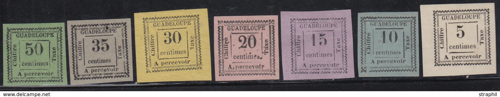 *(*) GUADELOUPE - TIMBRES TAXE - *(*) - N°6/12 Margés - TB - Autres & Non Classés