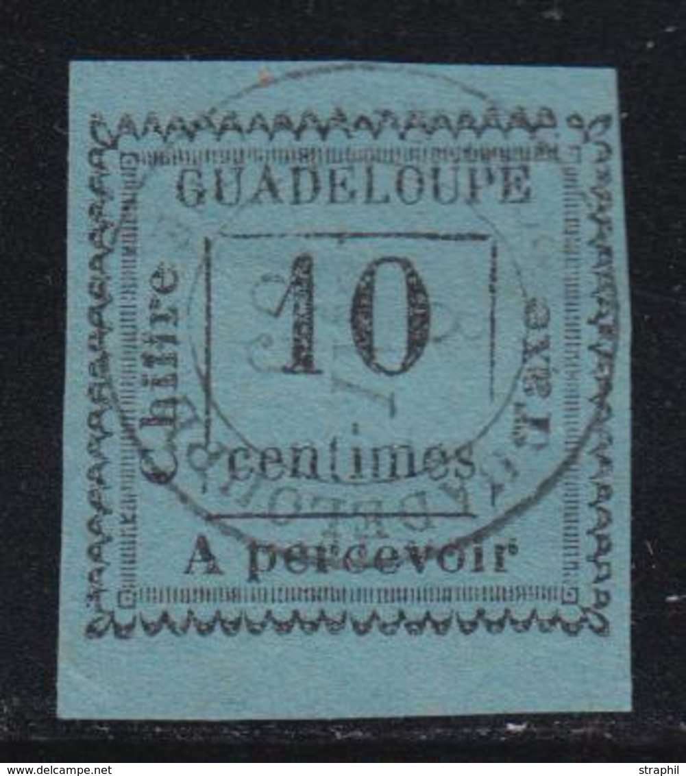 O GUADELOUPE - TIMBRES TAXE - O - N°7 - 10c Bleu - TB - Other & Unclassified