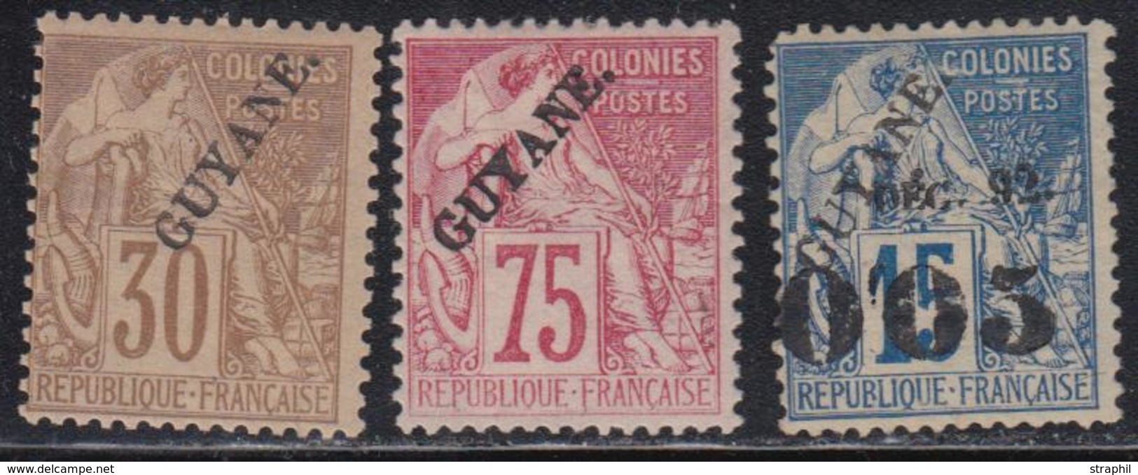 * GUYANE - * - N°24, 27, 29 - TB Sf Le N°29 B - Other & Unclassified