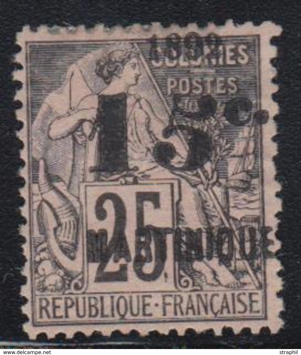 (*) MARTINIQUE - (*) - N°17c - 15 S/25 - "5" Penché - TB - Autres & Non Classés