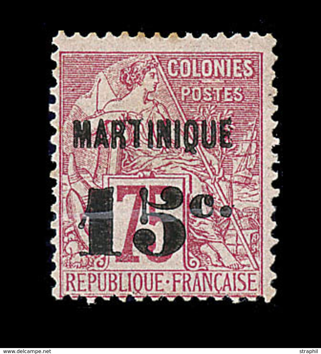 * MARTINIQUE - * - N°18 - 15c S/75c - Signé Calves - TB - Other & Unclassified