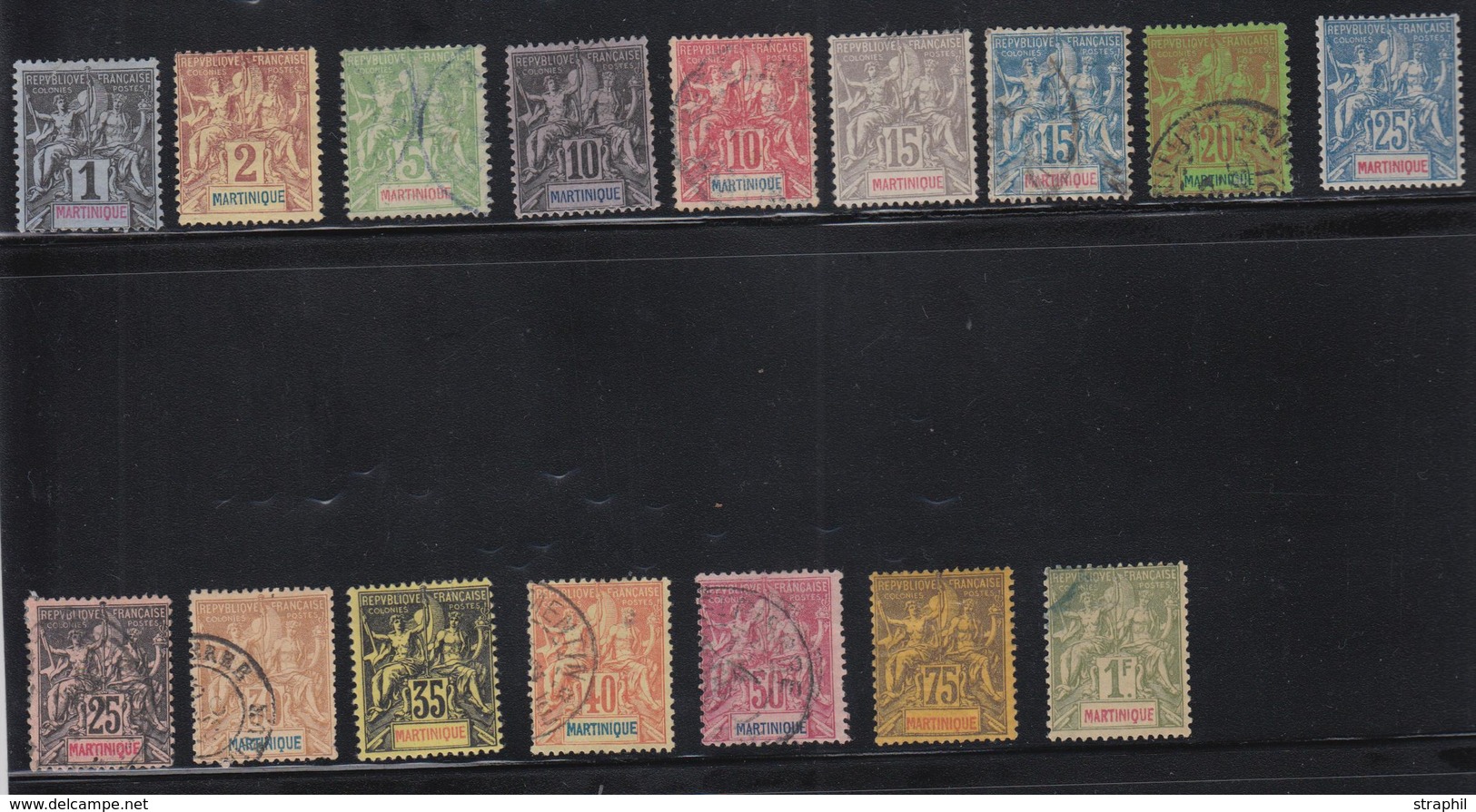 */O MARTINIQUE - */O - N°31/48 Sf N°33/34 - Etats Divers - Maj. TB - Other & Unclassified