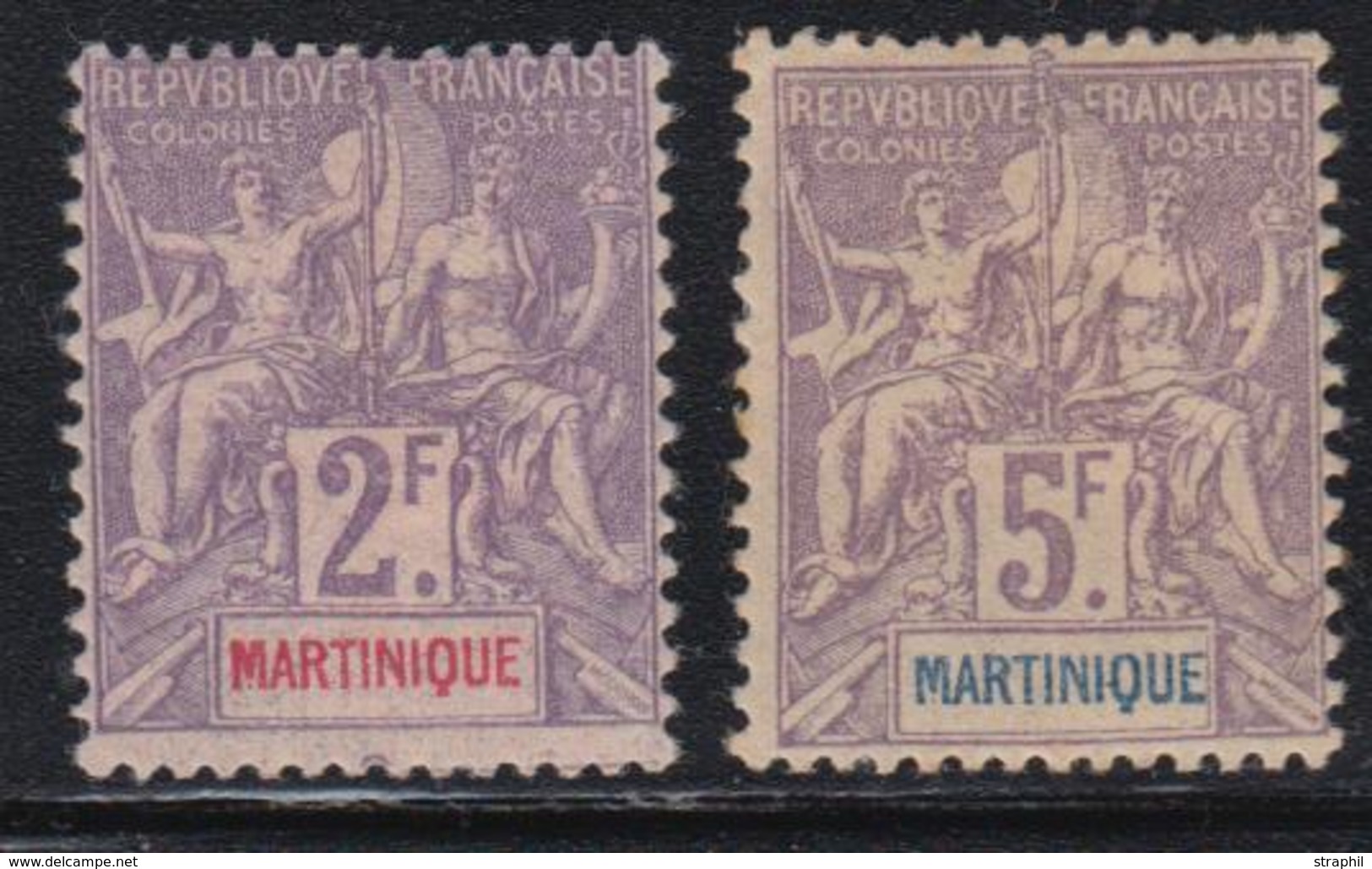 * MARTINIQUE - * - N°45/51 Sf N°46 - 6 Valeurs - TB - Other & Unclassified