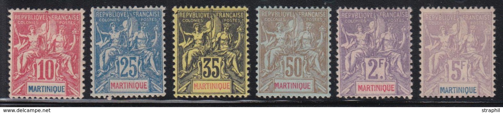 * MARTINIQUE - * - N°50/51 - 2F Et 5F - Charn. Marquée - B/TB - Other & Unclassified