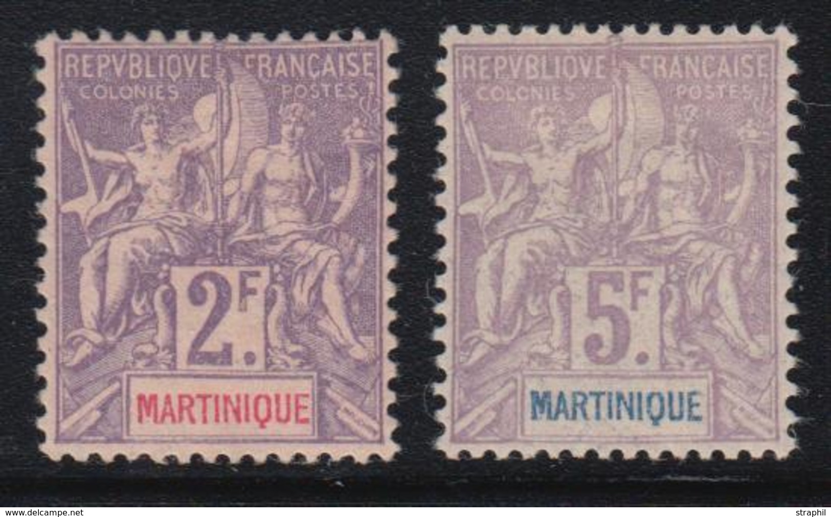 * MARTINIQUE - * - N°50/51 - 2F Et 5F - TB - Other & Unclassified