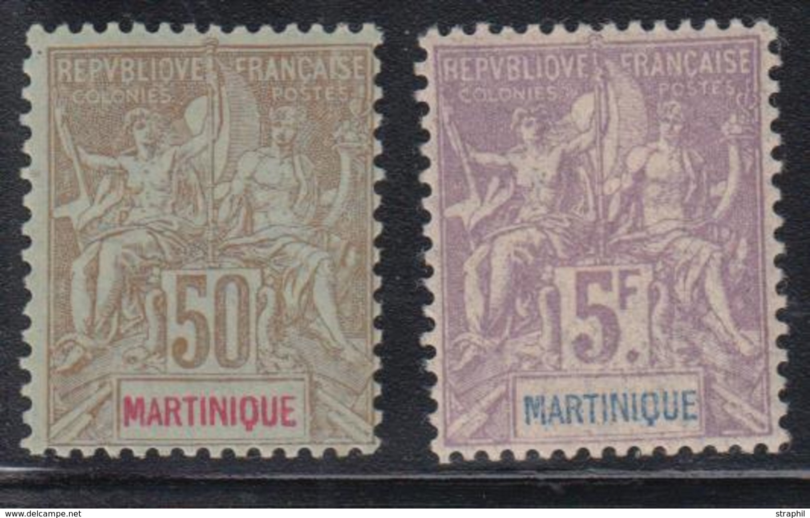 * MARTINIQUE - * - N°50/51 - Les 2 Val. - TB - Other & Unclassified