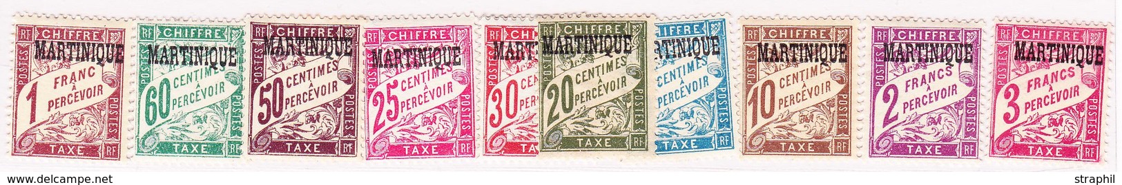 * MARTINIQUE - TIMBRES TAXE - * - N°1/11 - N°11 ** - TB - Other & Unclassified