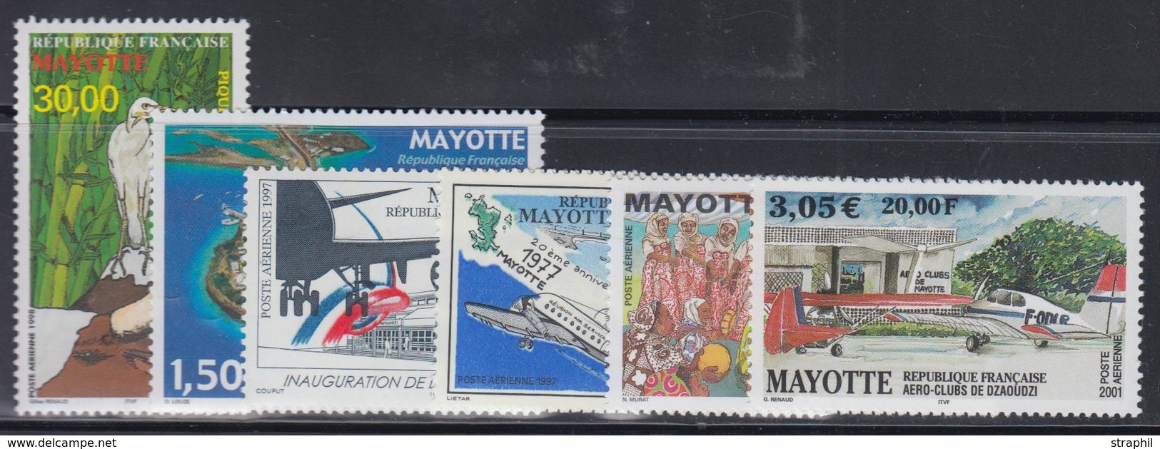 ** MAYOTTE - ** - PA N° 1/6 - 6  Valeurs - TB - Other & Unclassified