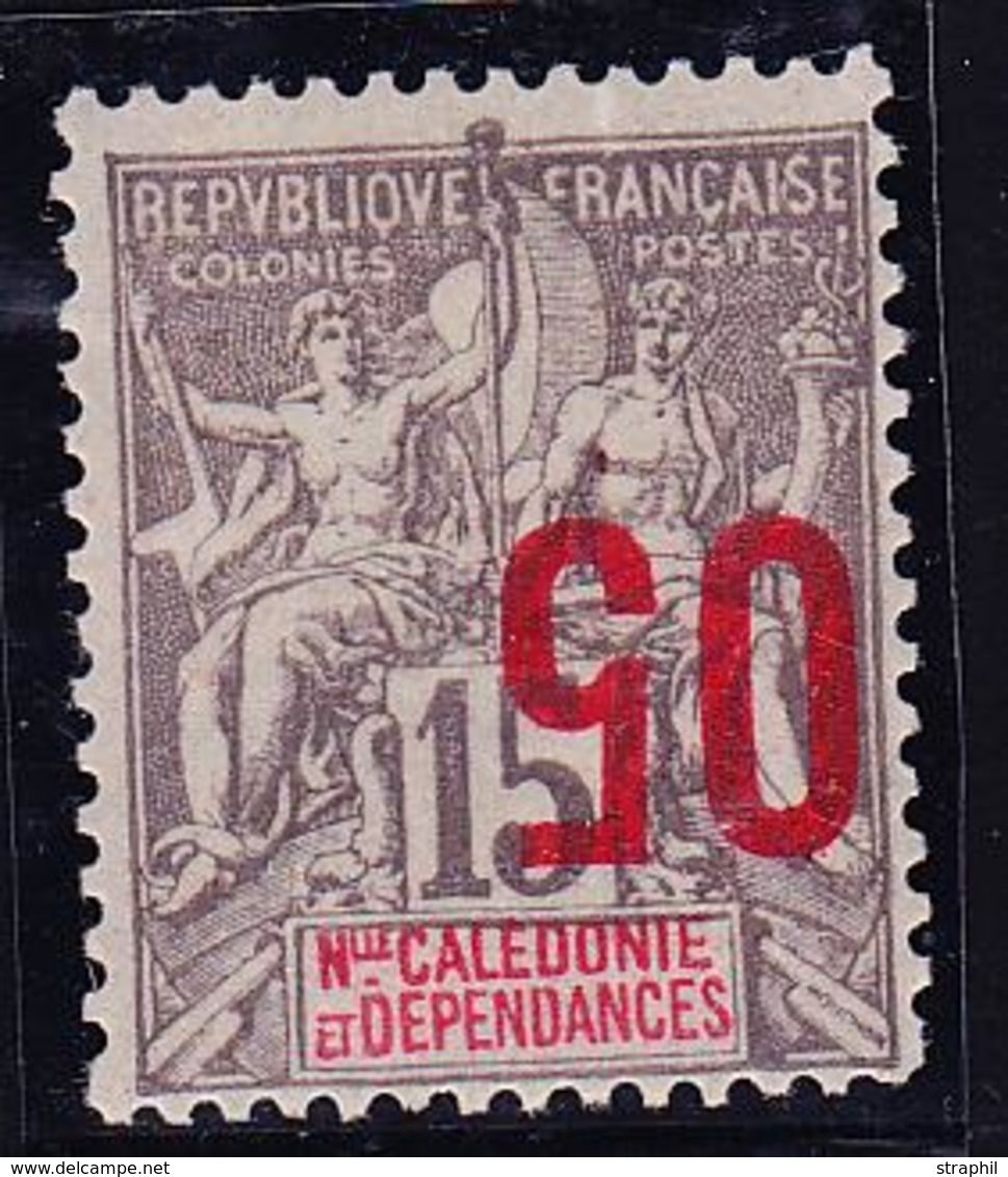 * NOUVELLE CALEDONIE - * - N°105a - 05 S/15c Surch. Renversée - Signé - TB - Vide