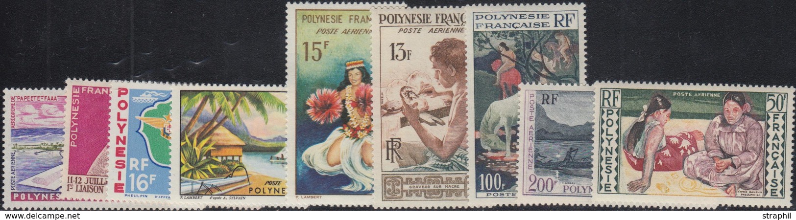 ** POLYNESIE - POSTE AERIENNE  - ** - N°1/9 - TB - Vide